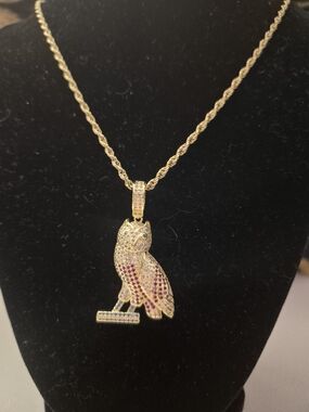 Gold Owl Pendant Necklace